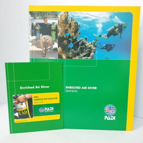 Basic Enriched Air Diver Certification Pak w/ DC simulator access card & PIC  